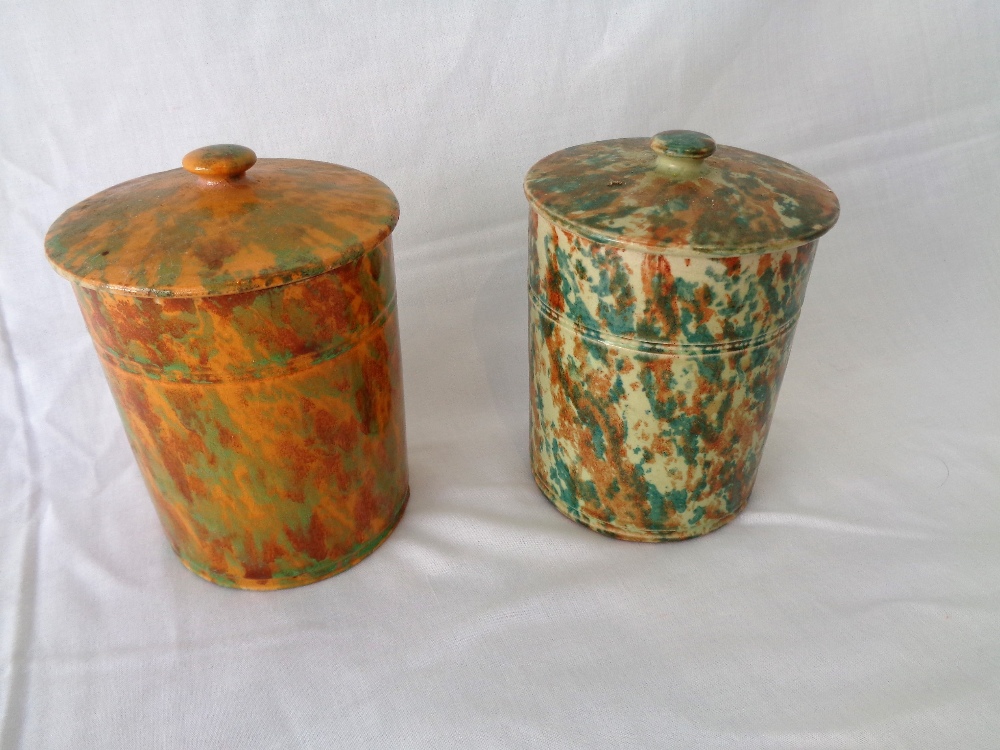 2 Painted Pots