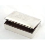 A Silver Cigarette Box