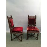 Set of 8 Victorian Continental dining chairs