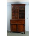 Mahogany Secretaire Bookcase c1840