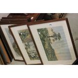 Set of Seven Lithographs of the Victoria Falls after Thomas Baines