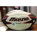 Mizuno Rugby Ball signed 1997 / 98 New Zealand All Blacks including Jonah Lomu