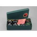 Set of Indoor Carpet Bowls in original box with instructions
