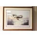 Framed and Glazed Robert Taylor Limited Edition Print ' High Patrol ' signed by the artist and