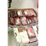 Approximately 40 Boxed Matchbox Models of Yesteryear Diecast Vehicles ( boxes in poor condition )