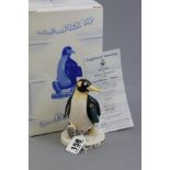 Boxed Royal Doulton ' Pick up a Penguin ' Figure, MCL 5, limited edition no. 625 / 1000 with