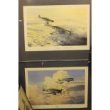 Four Robert Taylor Prints - Swansong no. 809/1250 with two signatures' Stuka no. 123/1250 with