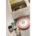 Collection of Mixed Ceramics including Royal Worcester Cruet, Royal Worcester Tazza, Yellow