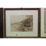 J W Whittaker R.W.S (1828-1876) Watercolour 'Arndilly, June 1 1870', 34cms x 25cms