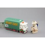 Wade ' Steady Eddie ' Lorry  Money Box, limited edition no. 205/2000 and a Peggy Davies Small '