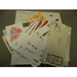 Folder of Stamps including 1966 World Cup together with Various First Day Covers & Ephemera