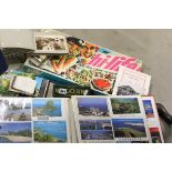 Postcard Album of Postcards, Loose Postcards, Boxed Tri-ang Hi-lite Game and a Tin of Will's