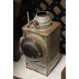 Railwayana :Vintage Single Aspect S.E.R. (South Eastern Railway) Kerosene Lamp