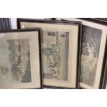 Four Hogarth Framed Mezzotints after George Morland together with Two other Hogarth Framed Pictures