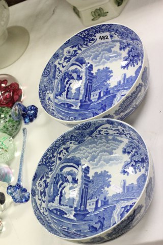 Pair of Copeland Spode Italian Fruit Bowls