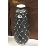 Retro Larholm of Norway black & white tall vase