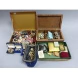 Large group of vintage costume jewellery & wristwatches