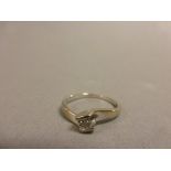 14ct w/g Diamond solitaire ring