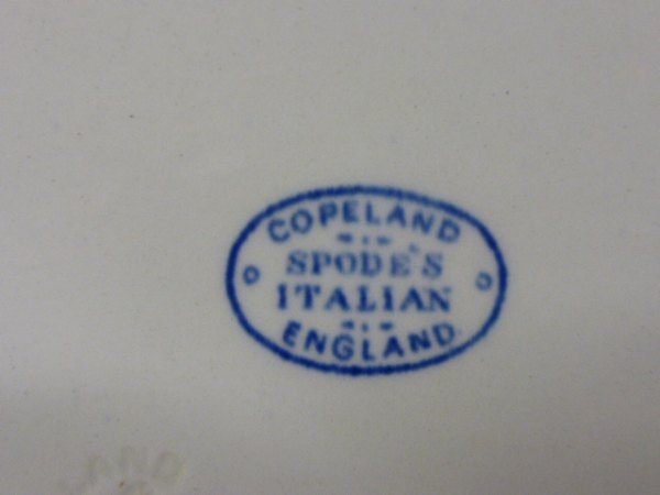 Large group of Copeland Spode Italian teaware, various ages including teapot, jug, bowl, cups and - Image 7 of 7