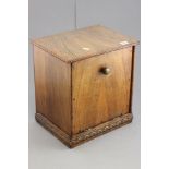 Early 20th century Walnut Coal Box / Shoe Cabinet