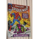 Marvel Spiderman comic book cover on large canvas