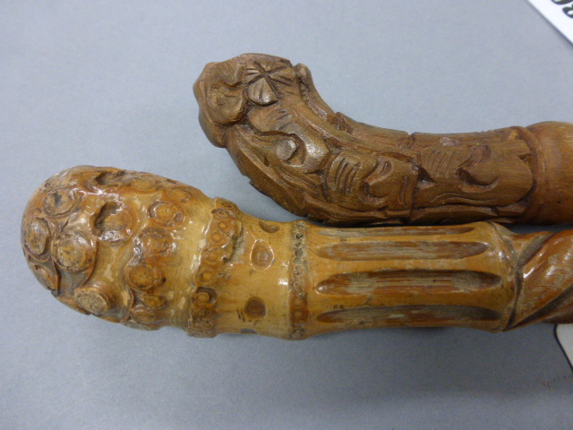 Pair of decorative walking sticks - Image 3 of 3