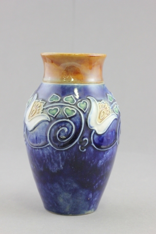 Royal Doulton Stoneware Vase with EB (for Ethel Beard) mark to base