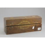 Early 20th century Decanter Box marked Pilkington Brothers Limited, St Helens England, British