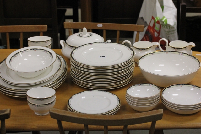 Royal Doulton ' Rhodes ' Dinnerware including Fruit Bowl, Six Meat Plates, Oval Serving Bowl, Tureen