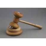 Wooden Gavel and Block