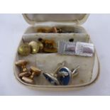 Seven Pairs of Gents Cufflinks / Studs including Swank