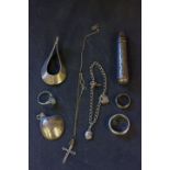 Collection of Silver Jewellery including Ring and Two Pendants