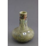 Tube lined Cranston Pottery onion shaped vase