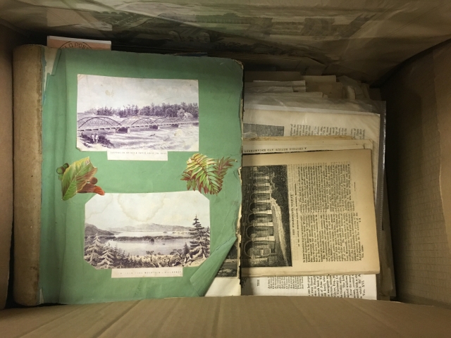 Group of Mixed Ephemera including Book Plates, Early 19th century Magazines, Letters, Engravings,