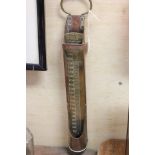 Late 19th / Early 20th century Copper Thermometer Gauge with Brass Sliding Gauge and Handle,