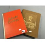 Two German Nazi Sticker Books - Adolf Hitler and Deutfchland Erwacht  (both appear complete)