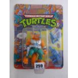 Original carded Playmates Teenage Mutant Ninja Turtles Triceraton figure un-punched, unopened