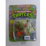 Original carded Playmates Teenage Mutant Ninja Turtles Muckman & Joe Eyeball figure un-punched,