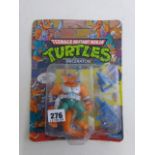 Original carded Playmates Teenage Mutant Ninja Turtles Triceraton figure un-punched, unopened