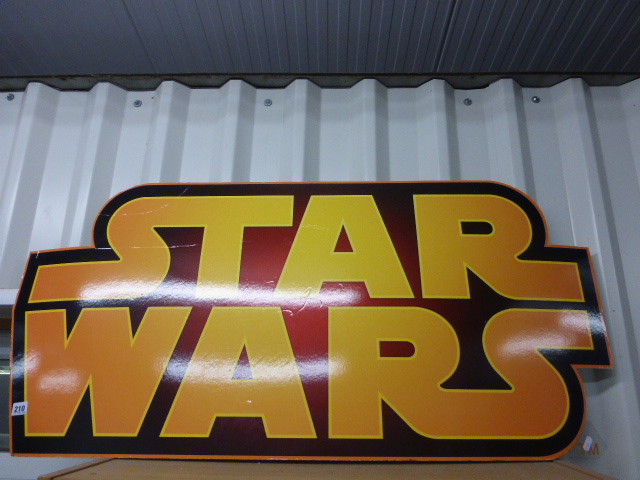 Large Star Wars logo shop display sign