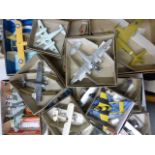 12 Built plastic model kit planes made and finished to a very high standard all with name cards for