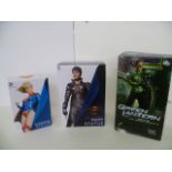 Two boxed DC Collectibles statues DC Comics Cover Girls Supergirl & Man Of Steel FAORA 1:6, plus