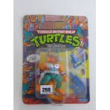 Original carded Playmates Teenage Mutant Ninja Turtles Triceraton figure un-punched, unopened