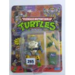 Original carded Playmates Teenage Mutant Ninja Turtles Metalhead figure un-punched, unopened