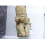 Vintage clockwork knitting cat made in Japan