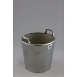 White Metal Ice Bucket