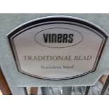 Canteen of Viners Traditional Bead Stainless Steel Cutlery, 44 pieces