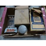 Boxed Burmos stove, Beatrice stove, boxed Valor stove and one other