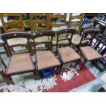 Set of Four Regency Bar Back Dining Chairs