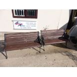 Pair of garden benches